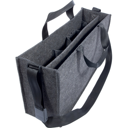 sigel Sac en feutre Business Desk Sharing Bag, taille L,gris