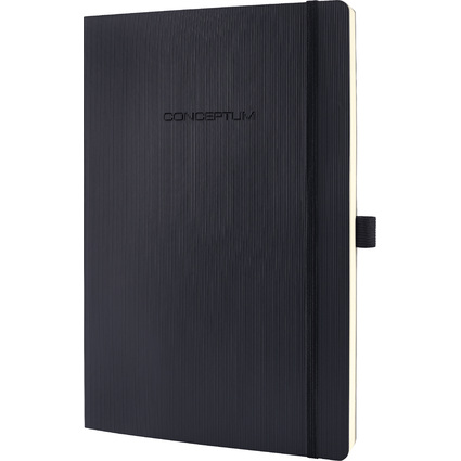 sigel Carnet de notes Conceptum, A4, lign, noir