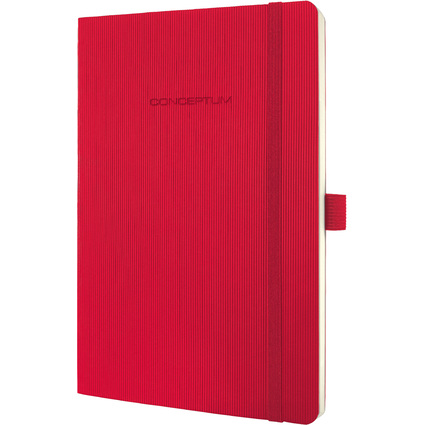 sigel Carnet de notes Conceptum, A5, quadrill, rouge