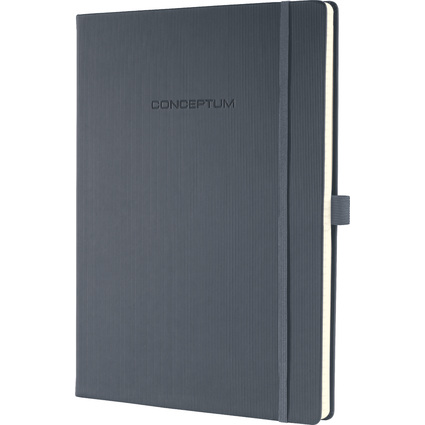 sigel Carnet de notes Conceptum, A4, quadrill, gris