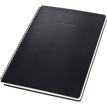 sigel Cahier  spirale Conceptum, A4, lign, noir