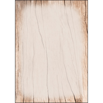 sigel Papier  motif, A4, 90 g/m2, motif "Wood"