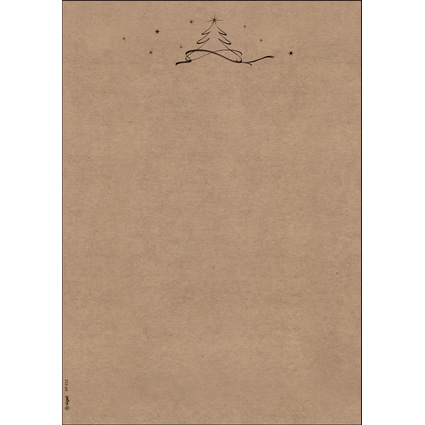 sigel Papier  motif de Nol "Christmas tree", A4
