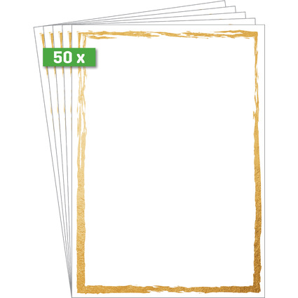 sigel papier Design "Golden frame", A4, 200 g/m2