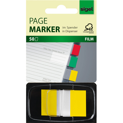 sigel Marque-page repositionnable "Z-Marker" Film Color-Tip