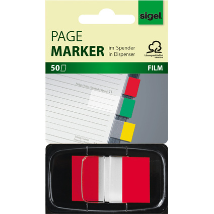 sigel Marque-page repositionnable "Z-Marker" Film Color-Tip