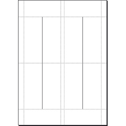 sigel Carte marque-place, blanc clatant, 185 g/m2