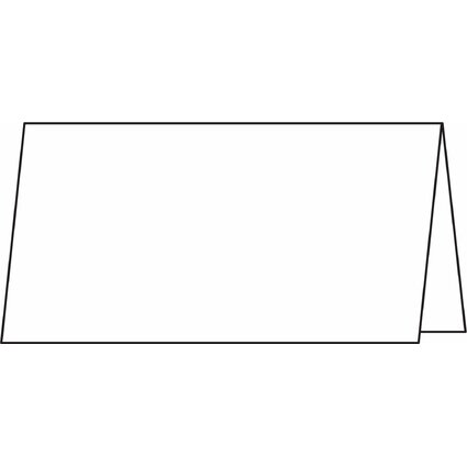sigel Carte marque-place, blanc clatant, 185 g/m2