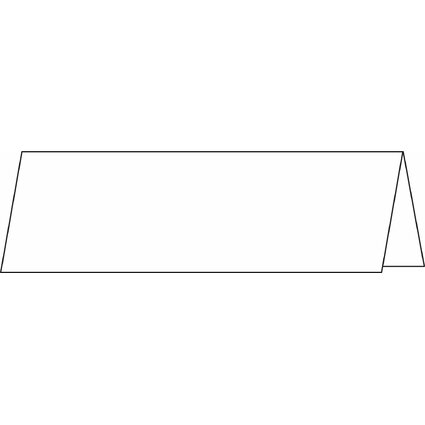 sigel Carte marque-place, blanc clatant, 185 g/m2
