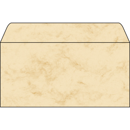 sigel enveloppe, long, 90 g/m2, gomm, marbre beige