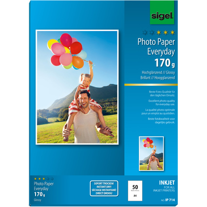 sigel Papier photo jet d'encre Everyday, format A4
