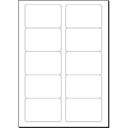 sigel Cartes de visite, 85 x 55 mm, 225 g/m2, extra blanc