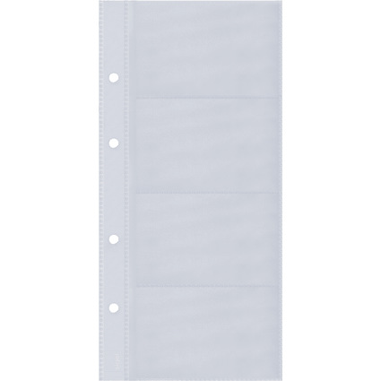 sigel Classeur  anneaux pour cartes de visite, noir mat