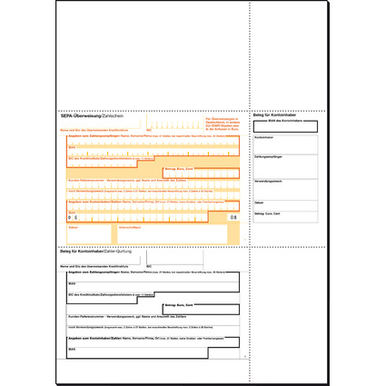 sigel Bankformular "PC-SEPA-berweisung", DIN A4
