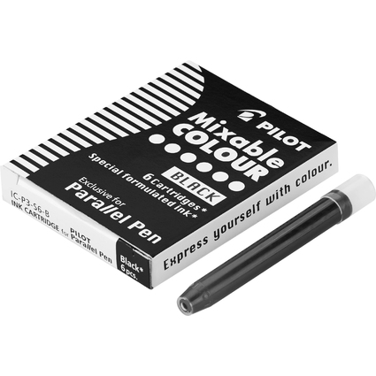 PILOT Cartouches d'encre pour stylo Parallel Pen, noir