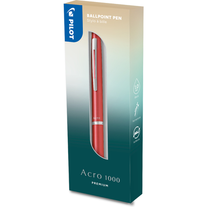 PILOT Stylo  bille ACRO 1000 PREMIUM, Metal Coral Pink