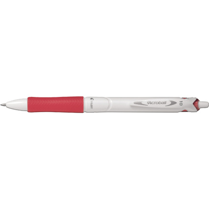 PILOT Stylo  bille rtractable ACROBALL PURE WHITE, rouge