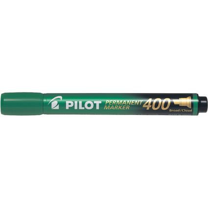 PILOT Marqueur permanent 400, pointe biseaute, vert
