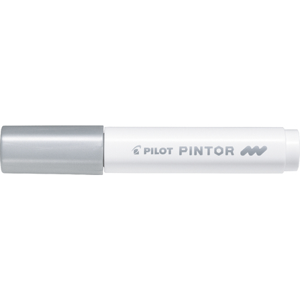 PILOT Marqueur  pigment PINTOR, medium, argent