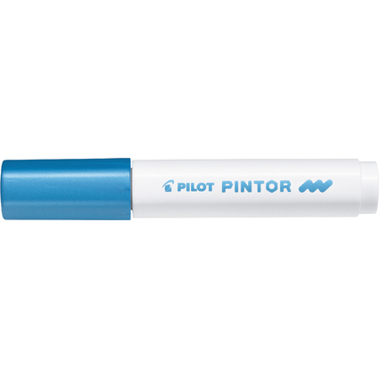 PILOT Marqueur  pigment PINTOR, medium, bleu mtal