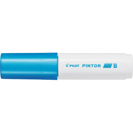 PILOT Marqueur  pigment PINTOR, broad, bleu mtallique
