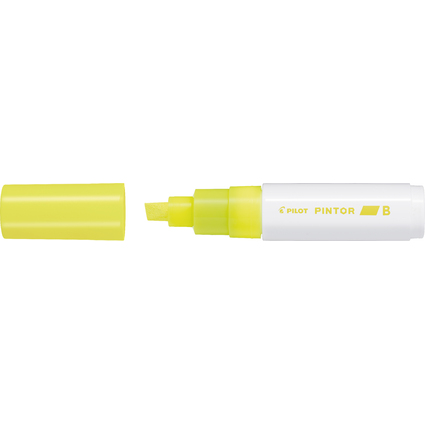 PILOT Marqueur  pigment PINTOR, broad, jaune fluo