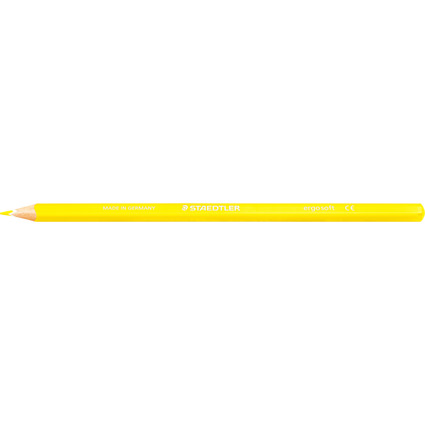 STAEDTLER Crayon de couleur ergosoft, jaune
