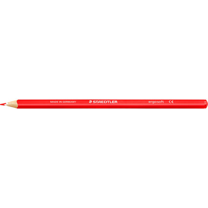 STAEDTLER Crayon de couleur ergosoft, rouge