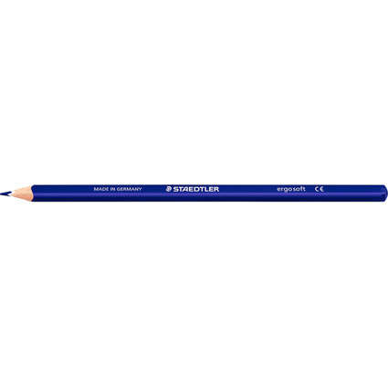 STAEDTLER Crayon de couleur ergosoft, bleu cobalt