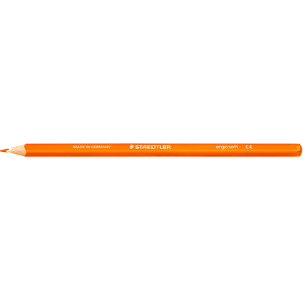 STAEDTLER Crayon de couleur ergosoft, orange