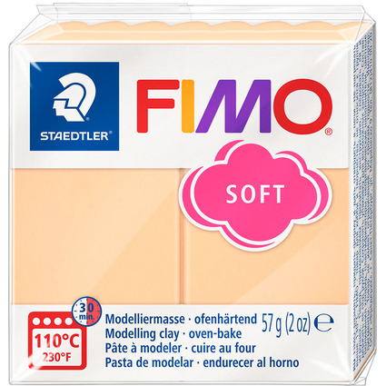 FIMO EFFECT Pte  modeler,  cuire, 57 g, pche pastel