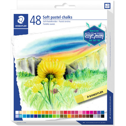 STAEDTLER Pastel tendre Design Journey, tui en carton de 48