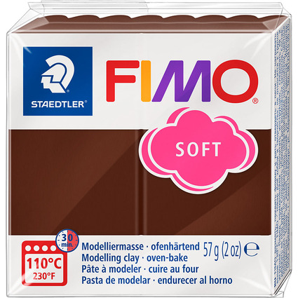 FIMO Pte  modeler SOFT,  cuire, 57 g, chocolat