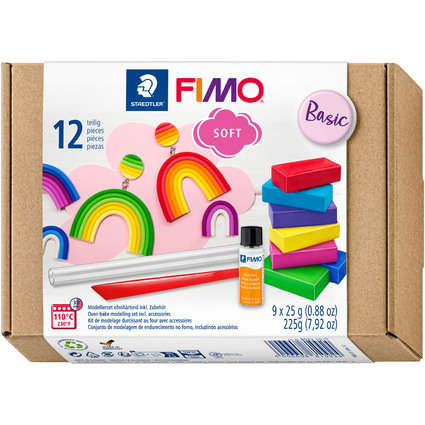 FIMO SOFT Pte  modeler Basic-Set,  cuire au four