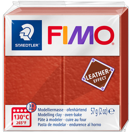FIMO EFFECT LEATHER Pte  modeler, 57 g, rouille