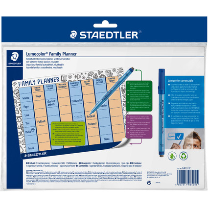 STAEDTLER Organiseur familial Lumocolor rutilisable, A4