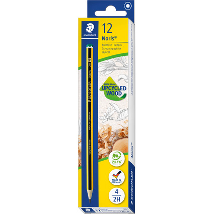 STAEDTLER Crayon Noris, hexagonal, degr de duret: 2H