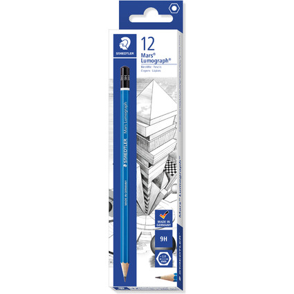 STAEDTLER Crayon Mars Lumograph, degr de duret: 9H