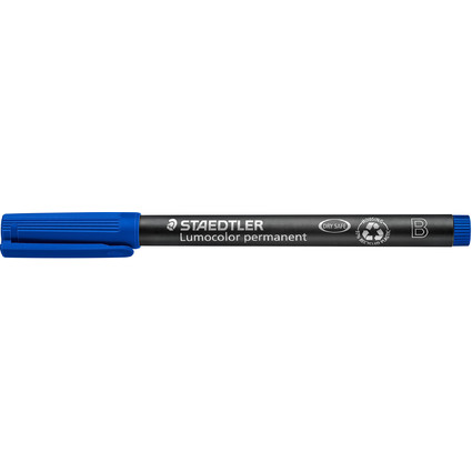 STAEDTLER Marqueur permanent 314B Lumocolor, bleu