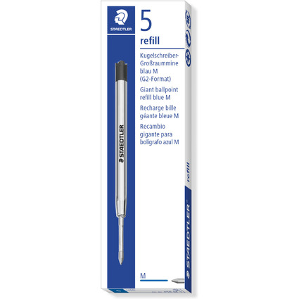 STAEDTLER Recharge pour stylo  bille 458, M, bleu