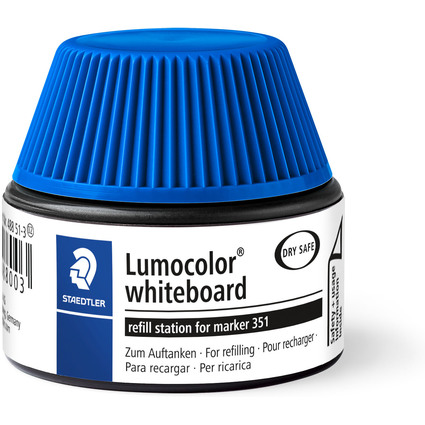 STAEDTLER Flacon de recharge Lumocolor 488 51, bleu