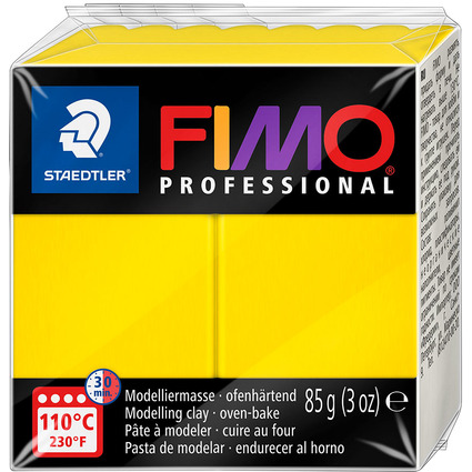 FIMO PROFESSIONAL Pte  modeler,  cuire au four, jaune pur