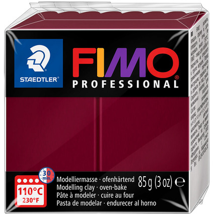 FIMO PROFESSIONAL Pte  modeler, 85 g, bordeaux