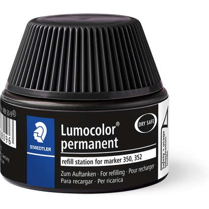 STAEDTLER Flacon de recharge Lumocolor 488 50, noir