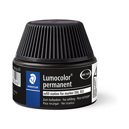 STAEDTLER Flacon de recharge Lumocolor 488 50, noir