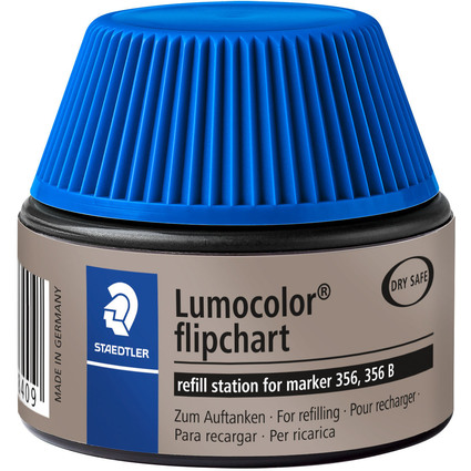 STAEDTLER Lumocolor flacon de recharge 488 56, bleu, pour