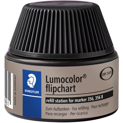 STAEDTLER Flacon de recharge Lumocolor 488 56, noir