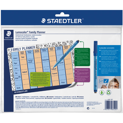 STAEDTLER Organiseur familial Lumocolor rutilisable, A4