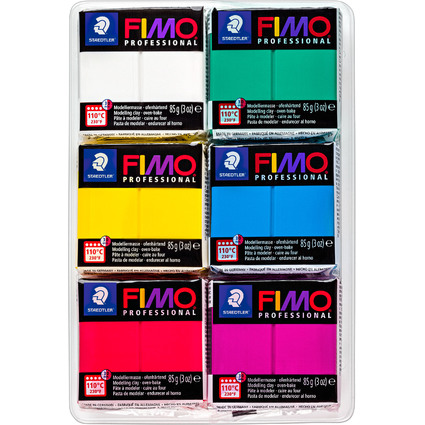 FIMO PROFESSIONAL kit de pte  modeler "True colours", set