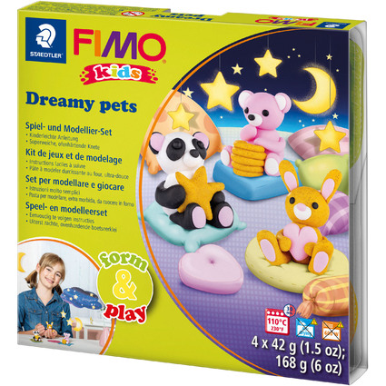 FIMO kids Kit de modelage Form & Play "Dreamy pets"